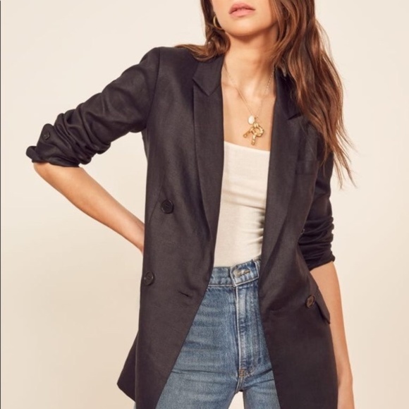 Reformation Rae Blazer (Black) - Picture 2 of 6